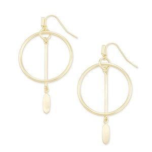Kendra Scott Nalani Open Frame Earrings - Gold